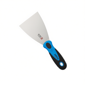 Coltello multiuso ESPATULA ACERO da 3 pollici con manico blu-nero, spatola per stucco - Product Image 2