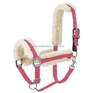 Rembourrage en vison ultra polaire personnalisé licou en nylon confortable en plusieurs couleurs et tailles personnalisées menton et couronne réglables - Product Image 2