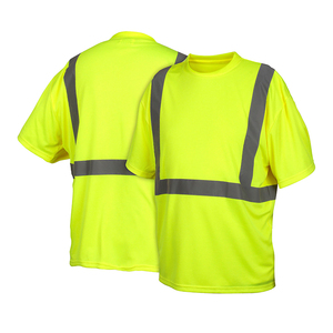 Polo à manches longues réfléchissant de sécurité pour homme, en polyester OEM, imperméable, à séchage rapide, avec logo personnalisé lumineux à LED, idéal pour le travail, collection 2023 - Product Image 3