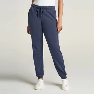 Pantalon de survêtement cargo ample pour femme à taille mi-haute élastique, 7 poches, style streetwear, respirant, en tissu éponge écologique - Product Image 1