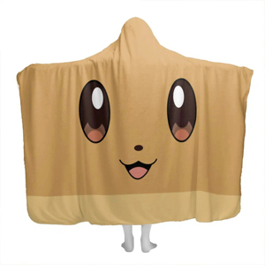 Wearable Fleece <b>Blanket</b> Hoodie Cartoon Print Soft <b>Warm</b> Oversized Coat For Adults - Product Image 5