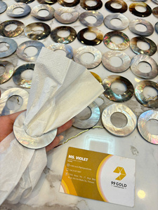 Wholesale <b>Mother</b> of Pearl Napkin Rings with Natural Pearl Shine for Wedding Events and Fine Dining - Product Image 3