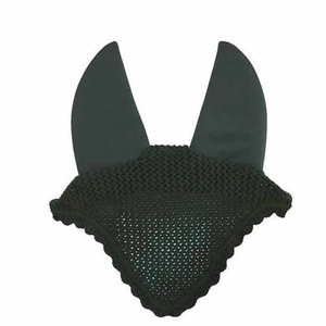 Bonnet anti-mouches pour chevaux d'équitation de haute qualité en crochet délicat, couleurs classiques - Product Image 4