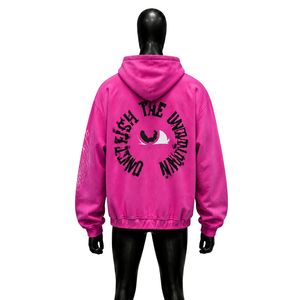 <b>Pink</b> ZIP UP HOODIE Graphic Print STREETWEAR OVERSIZED Fleece Casual Winter Casual <b>Spray</b> Printed Design Autumn Wear Relaxed Fit's - Product Image 2