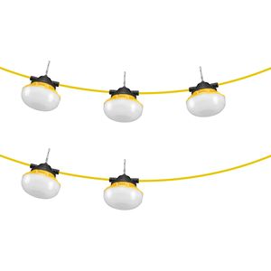 Luce da Lavoro per Cantieri 50FT, 50W 5000LM, IP65 Impermeabile, 5 Pezzi con Ganci per Sospensione - Product Image 1