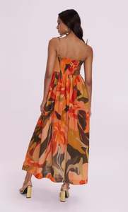 Nouvelle arrivée, robe sexy à col en V, style polynésien, sans manches, décontractée, élégante, ample, longue, meilleur design, robe longue pour femmes - Product Image 2