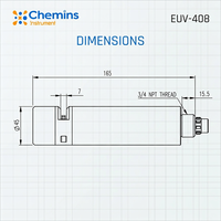 Analyseur de spectrométrie d'eau tout-en-un sans réactif Capteur RS485 Modbus Protection IP68 Acier inoxydable 316L pour COD TOC TN