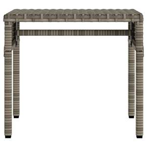 2-Piece Gray Poly <b>Rattan</b> Sun <b>Loungers</b> with Canopies and Table Durable Outdoor Furniture - Product Image 6