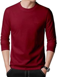 Camisa Esencial de Manga Larga Hecha con Hilo Resistente para Uso Diario, Cuello Redondo Clásico, Corte Regular Confiable - Product Image 3