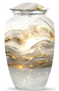 Wholesale Metal Cremation Urns for Adult Human Ashes Modern Design Funeral Supplies Casket <b>Memorial</b> <b>Keepsake</b> - Product Image 5