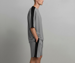 Fashion Style 2026 Pure Cotton Tracksuits Loose Shorts Full <b>Set</b> of T-shirts Direct-to-Garment (DTG) Printing Men's T-shirt <b>Sets</b> - Product Image 2