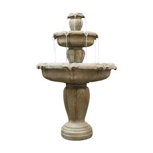 48 pollici all'aperto pavimento di cemento fontana di acqua con pompa elettrica sommergibile per giardino Patio prato decorazione per la casa - Product Image 1