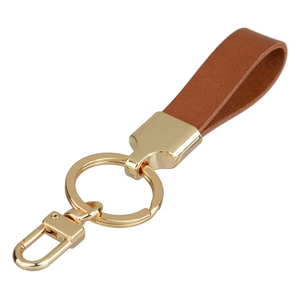 Leather Key Chain Premium Keychain Manufacturer Wholesale Blank Design Real Leather Car <b>Keyring</b> Personalized Keychains - Product Image 5