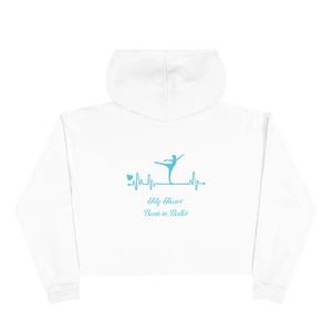 Sudadera corta con capucha y diseño de latido de corazón de bailarina de ballet - Product Image 6
