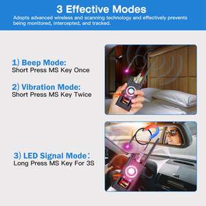 Effective Anti-Spy <b>Detector</b> for GPS Trackers Mini Cameras <b>RF</b> Signal Scanner 3 Modes (1MHz-6.5GHz Frequency) Hidden Camera - Product Image 4