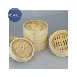หม้อนึ่งอาหารไม้ไผ่รักษ์โลก ขายดี พร้อมฝาปิดสแตนเลส - Product Image 1