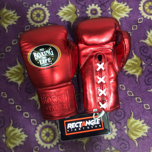 Guantes de Boxeo Personalizados No Boxing No Life, de Cuero Vacuno, con Cordones, para Entrenamiento y Sparring, que Absorben la Humedad y se Secan Rápidamente, OEM al por Mayor - Product Image 3