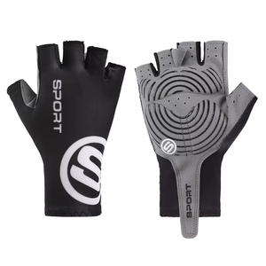 Guantes Deportivos de Motociclismo, Medios Dedos, Transpirables, de Nailon, para Verano, Entrenamiento, Fitness, Uso en Exteriores, Unisex - Product Image 4