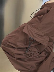 <b>Women</b> Baggy Cargo <b>Pants</b> Multi Pocket Y2K <b>Parachute</b> <b>Pants</b> Loose Fit OEM Wholesale - Product Image 2