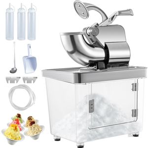 Macchina Elettrica Commerciale per Coni di Neve 110V, 440LBS/H, Ghiaccio Tritato, 300W, Doppie Lame, Approvata ETL per Hotel - Product Image 1