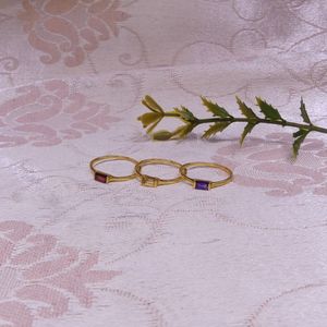 Wedding Wear 925 Sterling <b>Silver</b> Gold Plated Jewelry <b>Garnet</b> Gemstone Women Wear Classic <b>Ring</b> - Product Image 6