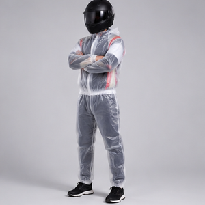 Traje Impermeable Ligero Unisex, 100% Poliéster, Manga Larga, con Capucha, para Todas las Temporadas, Personalizable con Nombre de Equipo - Product Image 6