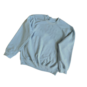 Premium Greek Letter Women Sorority Sky Blue Sweatshirt 100% Cotton Applique Embroidery Crewneck Oversized Winter Casual Gear - Product Image 1