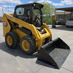 Cat Skid Steer Loader With Forestry <b>Mulcher</b> Attachment High Performance Compact Construction Machine For Heavy Duty Works - Product Image 2