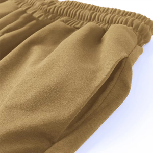 Women's High Waist Drawstring Harem <b>Pants</b> Solid Color Knitted Cotton Loose Fit Casual Full Length Breathable Autumn Wear - Product Image 6
