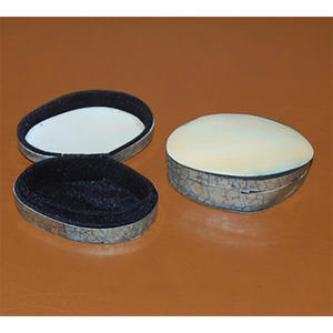 Caja de regalo con incrustaciones de melo y conchas marinas, joyería de melo y conchas marinas mixtas, caja de concha con motivo ovalado natural. - Product Image 3