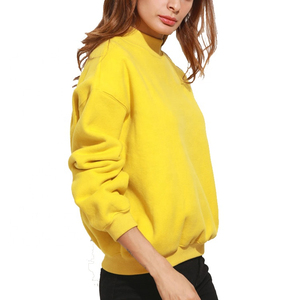 Sweat-shirt à col rond pour femme en coton doux, style streetwear, collection OEM ODM, fabricant en gros, usine, personnalisable, automne, gym, fitness - Product Image 2