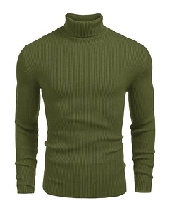 Best Offer on High Quality Men's Autumn Winter Wool Turtleneck Knitted Pullover Custom Knitwear Manufacturer <b>Sweaters</b> - Product Image 3