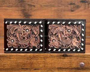 Nouveaux portefeuilles de luxe en cuir usiné à la main de qualité de designer portefeuilles courts et minces en cuir de vachette personnalisés fentes pour cartes RFID sacs à main pour hommes - Product Image 3