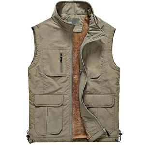 Gilet de pêche cargo respirant et imperméable avec strass, multi-poches, personnalisé pour l'hiver, idéal pour le travail en extérieur, l'escalade et la photographie - Product Image 1