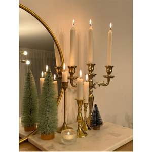 Wholesale Elegant 3-Branch <b>Silver</b> Candelabra Wedding Table Centerpiece Metal Taper <b>Candle</b> <b>Holder</b> for Christmas Home Decoration - Product Image 2
