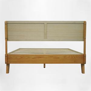 Estructura de Cama Queen Size de Madera de Roble Macizo y Duradera, Diseño Minimalista para Dormitorio, Fabricación OEM/ODM, Marca Personalizada - Product Image 5