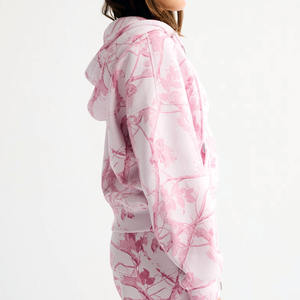 Sweats à capuche oversize tendance pour femmes, vente en gros, OEM, en polaire camouflage Real Tree, streetwear, fabricant de marques privées - Product Image 5