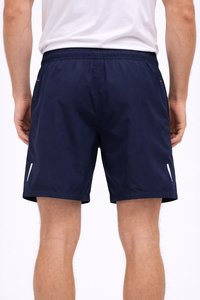 Active Navy Mens Performance Sports <b>Shorts</b> Lightweight Quick Dry Running Gym Training <b>Shorts</b> with Elastic Waist and <b>Zip</b> <b>Pockets</b> - Product Image 3