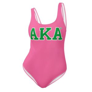 Traje de Baño Rosa de Una Pieza para Mujer, Traje de Baño con Estampado Personalizado, Traje de Baño Moderno y Cómodo para la Playa, Ropa de Verano Elegante para Fiestas en la Piscina - Product Image 1