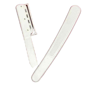 Custom Logo Clear Handle Barber Straight Razor Stainless Steel Shaving Razor <b>Men</b> Manual Shaver Folding Cutthroat Razor Single - Product Image 1