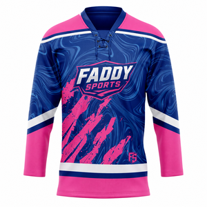Camiseta de Hockey sobre Hielo Sublimada Personalizada, con Cordones, Transpirable, Uniforme de Práctica de Equipo, Ropa Deportiva de Entrenamiento de Alta Calidad - Product Image 1