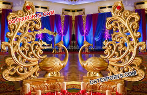 Estatuas de elefante de boda tradicional para pasillo Dec estatuas de Elefante Dorado para decoración de boda estatuas de elefante de Boda Real Venta - Product Image 6