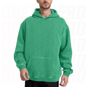 Mens Vintage Acid Wash Hoodie Oversized Fit Heavyweight Pullover Sweatshirt Couples Wear Winter Heavyweight Cotton Hoodies - Product Image 5