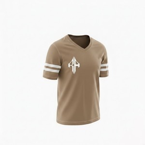เสื้อเจอร์ซีย์อเมริกันฟุตบอลคุณภาพสูงสำหรับผู้ชาย คอวี ผ้าโพลีเอสเตอร์ 100% ระบายอากาศได้ดี แห้งเร็ว สีพื้น รุ่น RIVIAN - Product Image 4