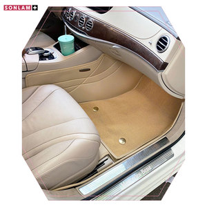 Vente en gros tapis de voiture ODM en cuir nappa sans couture accessoires de luxe pour voitures tapis de sol de voiture personnalisés Mercedes Benz Classe S ensemble complet - Product Image 2