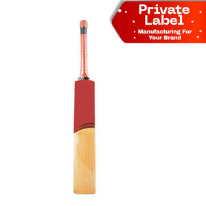 Bate de críquet de madera de sauce inglés de hoja larga para jugador avanzado, equipo de partido, bate de críquet de madera de sauce inglés de mango corto, alta resistencia y rebote. - Product Image 1