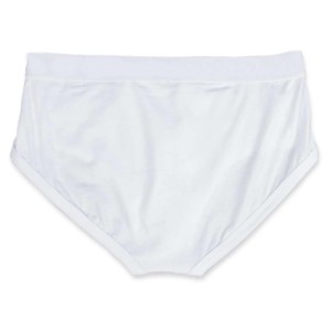 Caleçons blancs unis personnalisables pour hommes, taille mi-haute, 100 % coton, sans coutures, respirants, écologiques, séchage rapide, tricotés, pour usage quotidien - Product Image 2
