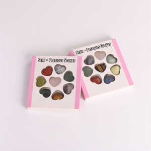 Caja de Ágata Natural en Forma de Corazón, Cristal Pulido, 25x28x10mm, Grabado Láser, para el Día de San Valentín, Decoración del Hogar - Product Image 2