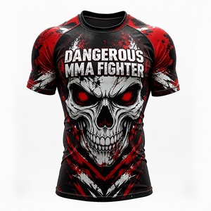 Rashguard BJJ 100% polyester, personnalisé, pour entraînement MMA et grappling, respirant, séchage rapide, vêtements de sport pour les compétitions, les événements et la salle de sport - Product Image 5