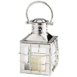 Lanterne en métal blanc au design moderne 2026 avec finition dorée pour la décoration de Noël à la maison et au jardin, design élégant fait main - Product Image 3